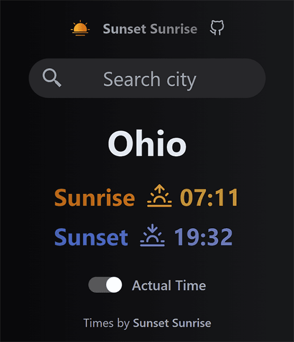 Sunset Sunrise